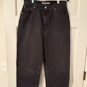 High waisted Double Stack black jeans by Mother Loves Snacks. Size 30. NWT